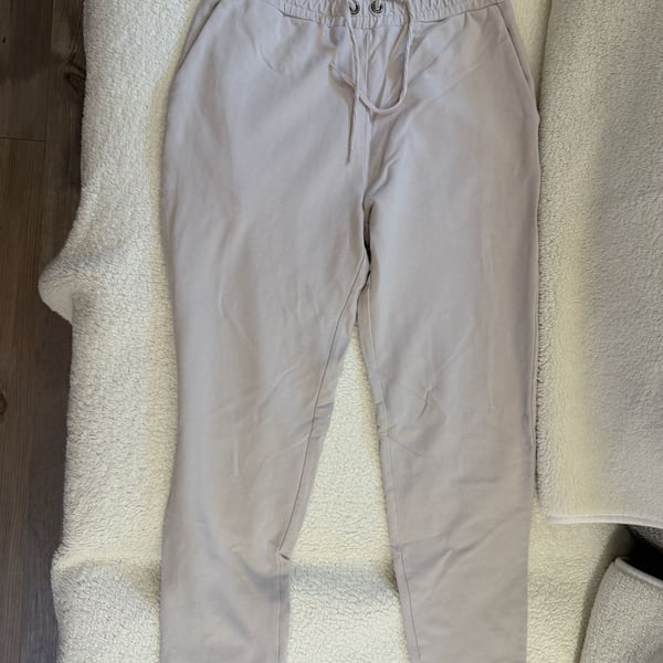 Banana Republic Women's Beige Jogger Sweatpants Women Elastic Waist Drawstring