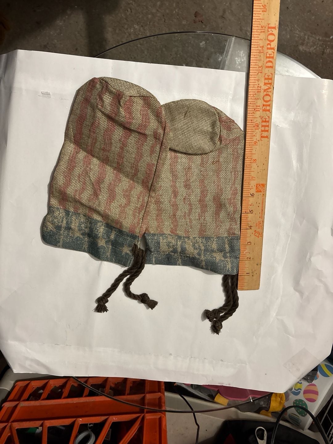 Set of 2 Tito's Handmade Vodka Americana Burlap Drawstring Bottle Bags 2
