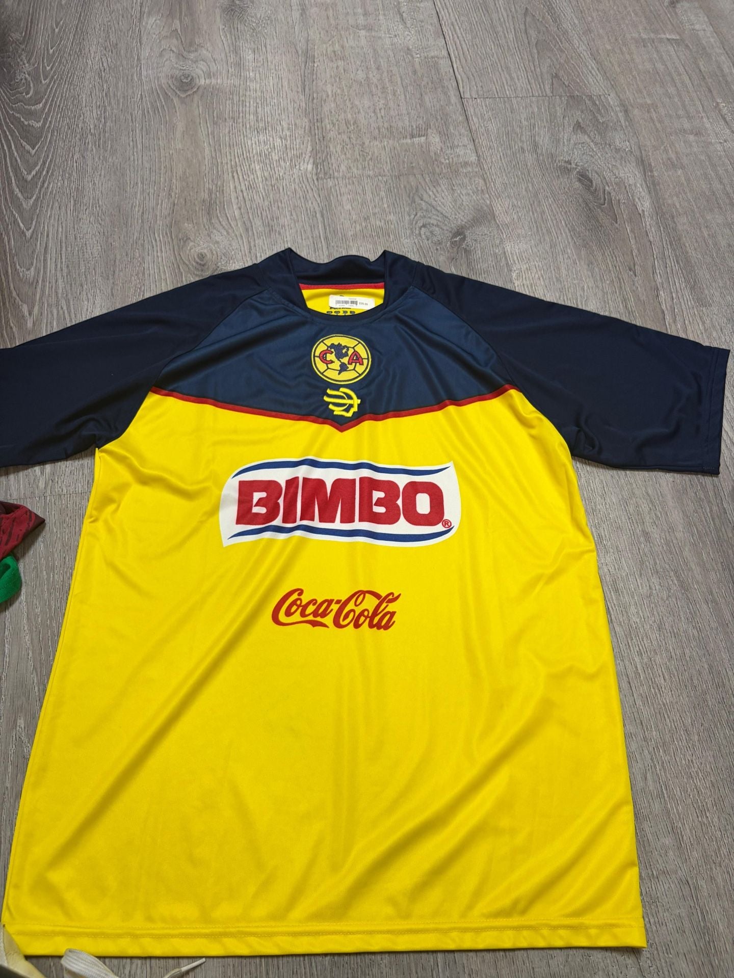 Vintage Club America Home Soccer Jersey Bimbo Coca-Cola Liga MX 2