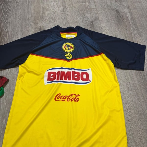 Vintage Club America Home Soccer Jersey Bimbo Coca-Cola Liga MX