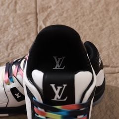 Louis Vuitton LV Trainer Sneaker White Black Rainbow Laces 17