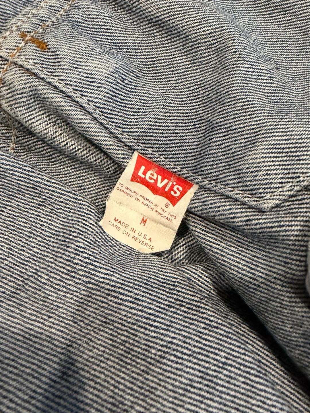 Vintage 80s/90s Levi's Trucker Denim Jacket Made in USA Size M 6