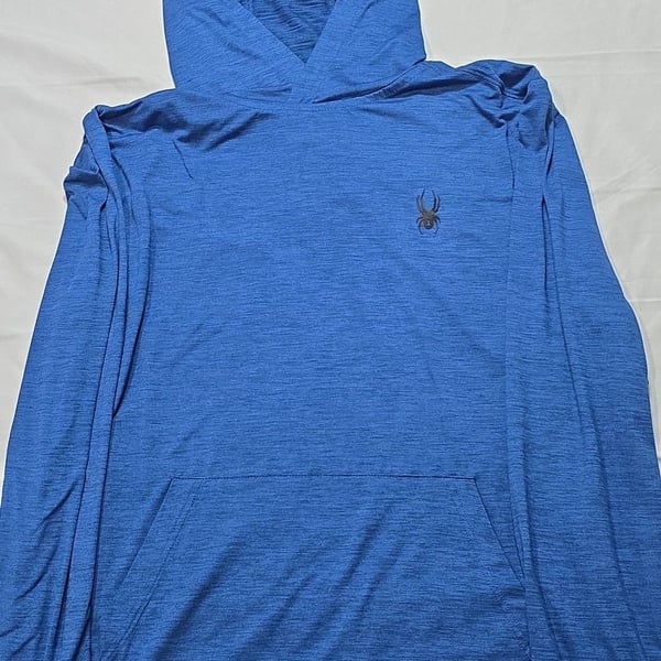 Spyder Active Men's Blue Performance Lightweight Stretch Hoodie XL