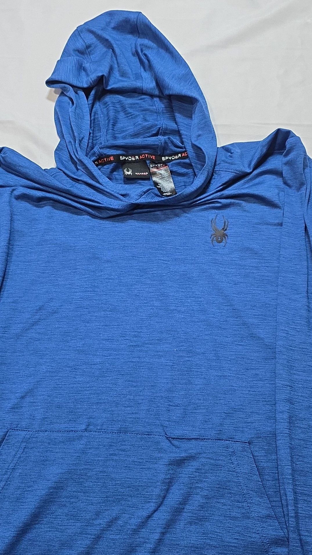 Spyder Active Men's Blue Performance Lightweight Stretch Hoodie XL 5