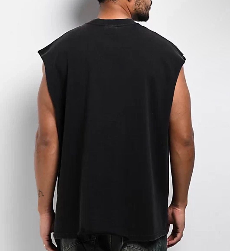 Broken Promises Widows Peak Black Muscle Tank Top 4