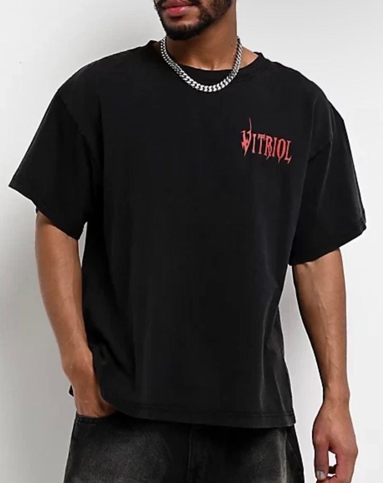 Vitriol Sacrifice Charcoal Wash Boxy T-Shirt 1
