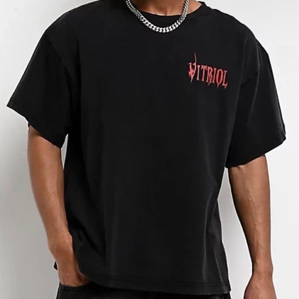 Vitriol Sacrifice Charcoal Wash Boxy T-Shirt