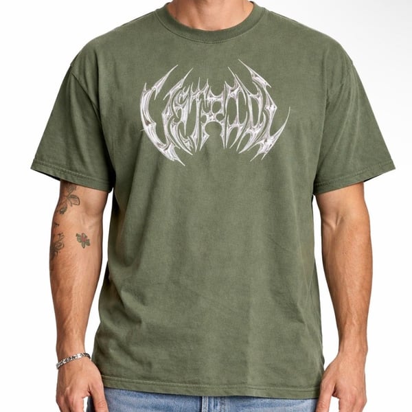 Vitriol Rebuff Green Wash Graphic T-Shirt