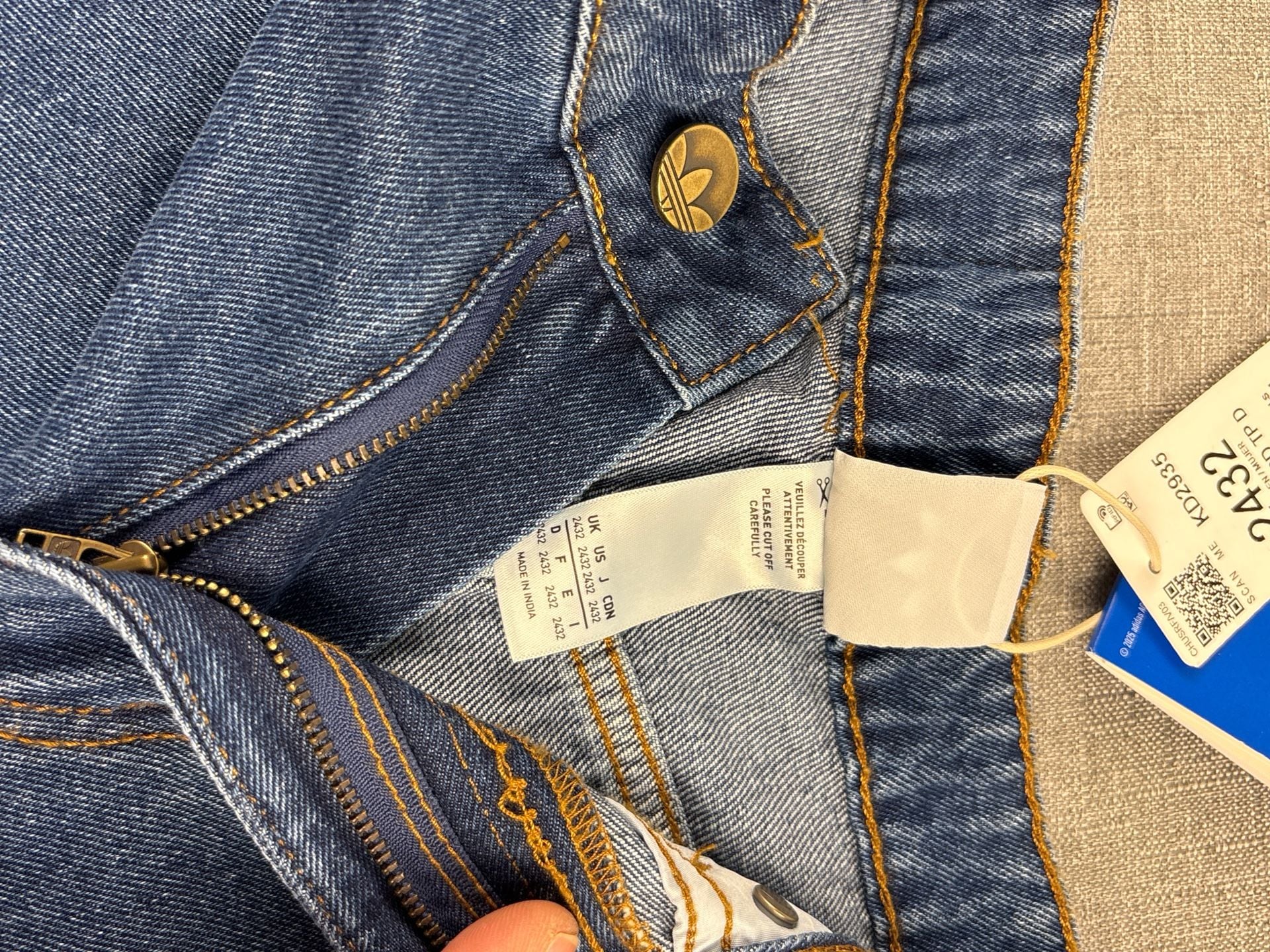 adidas Originals Firebird Blue Denim Track Pants KD2935 5