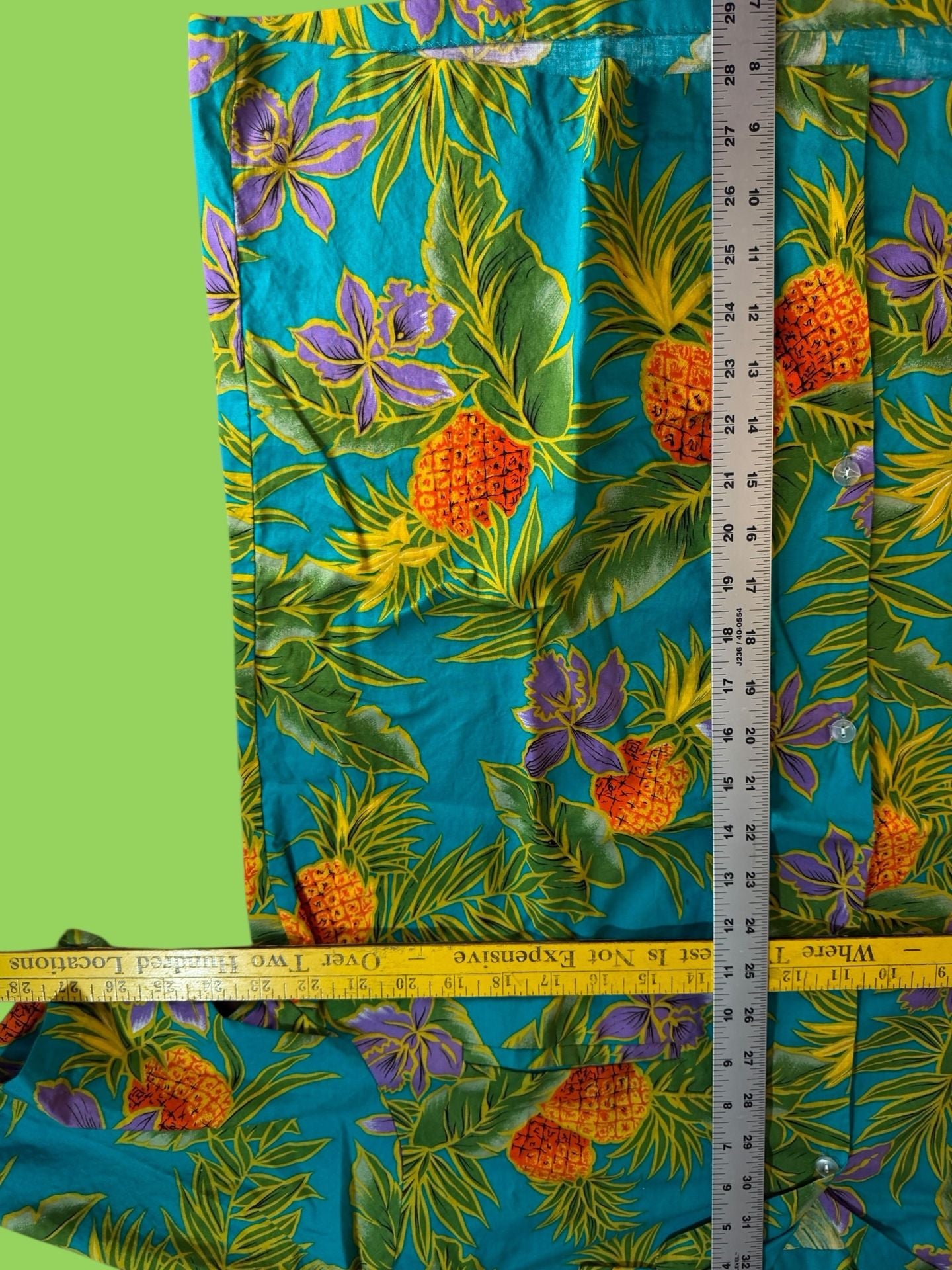 Vintage Royal Creations Hawaii Pineapple & Orchid Tropical Hawaiian Shirt XL 8