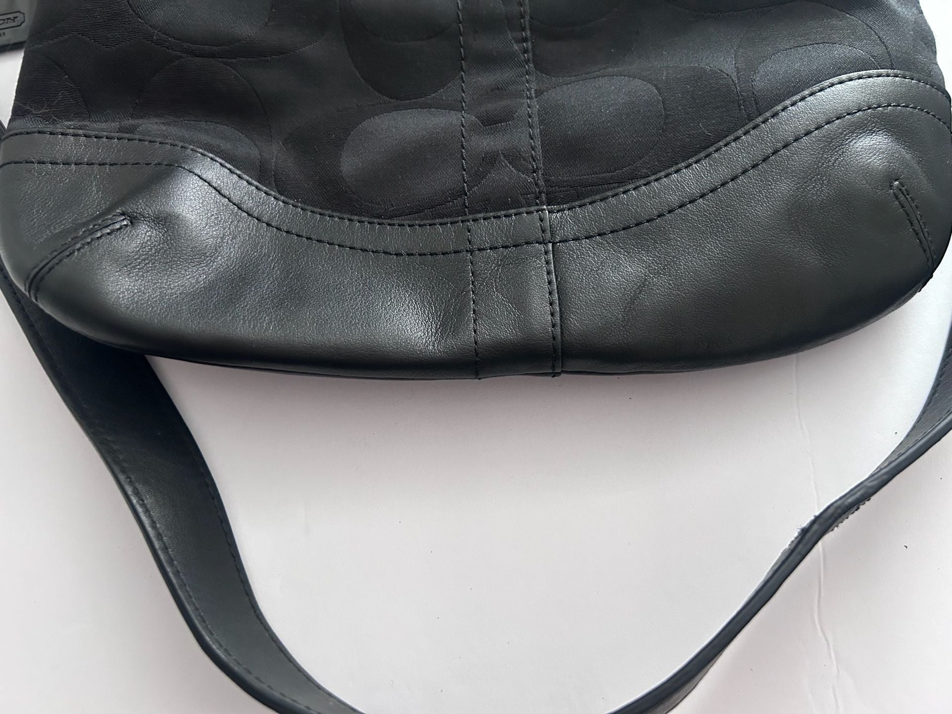 Coach Signature Optic Metallic Chain North South Duffle Crossbody Bag F19730 10