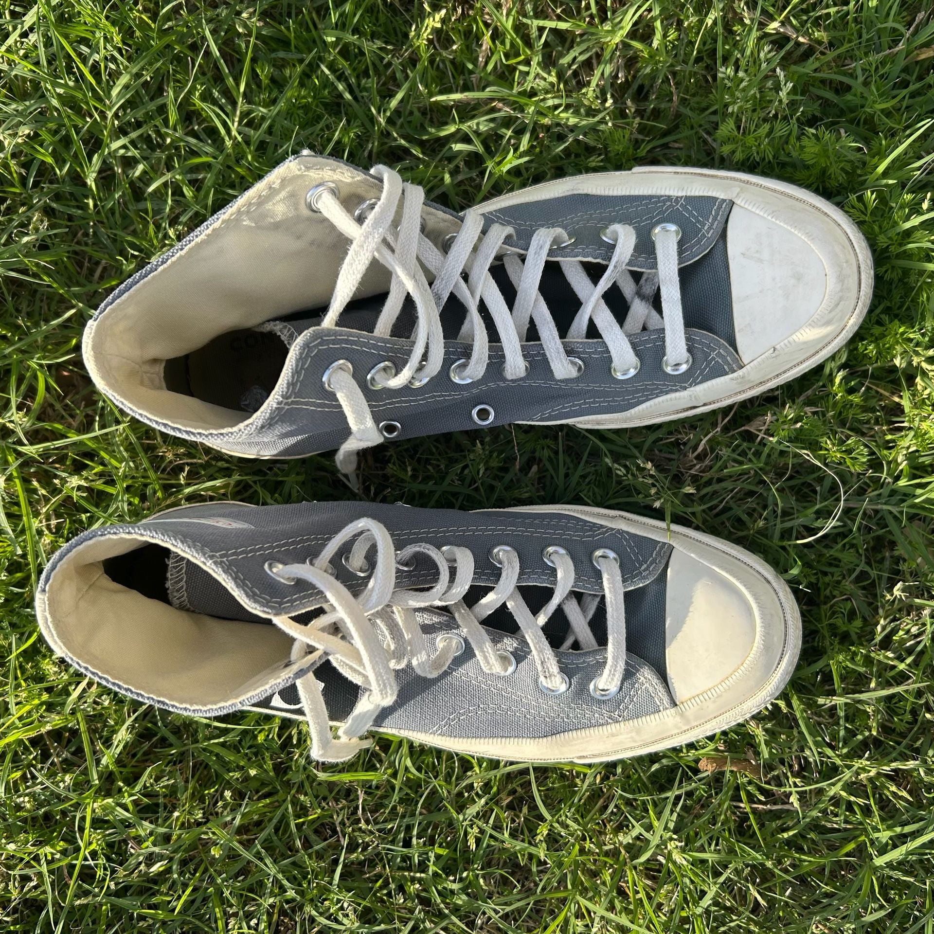 Converse Chuck x Comme des Garçons PLAY Steel Gray High Top Sneakers size 7 M 5