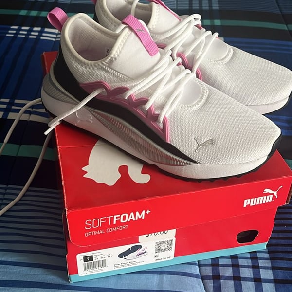 Puma Pacer Future Allure Women's Sneakers in White-Opera Mauve-Puma Black