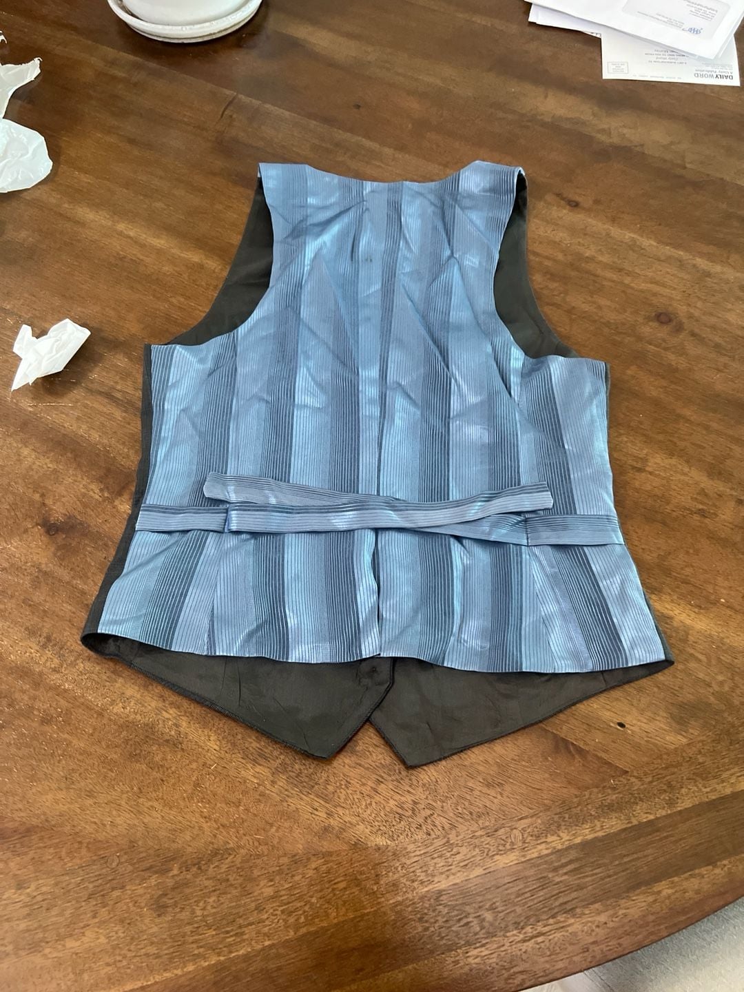 Bailey 44 Grey Glen Check Plaid V-Neck Button Front Vest 11