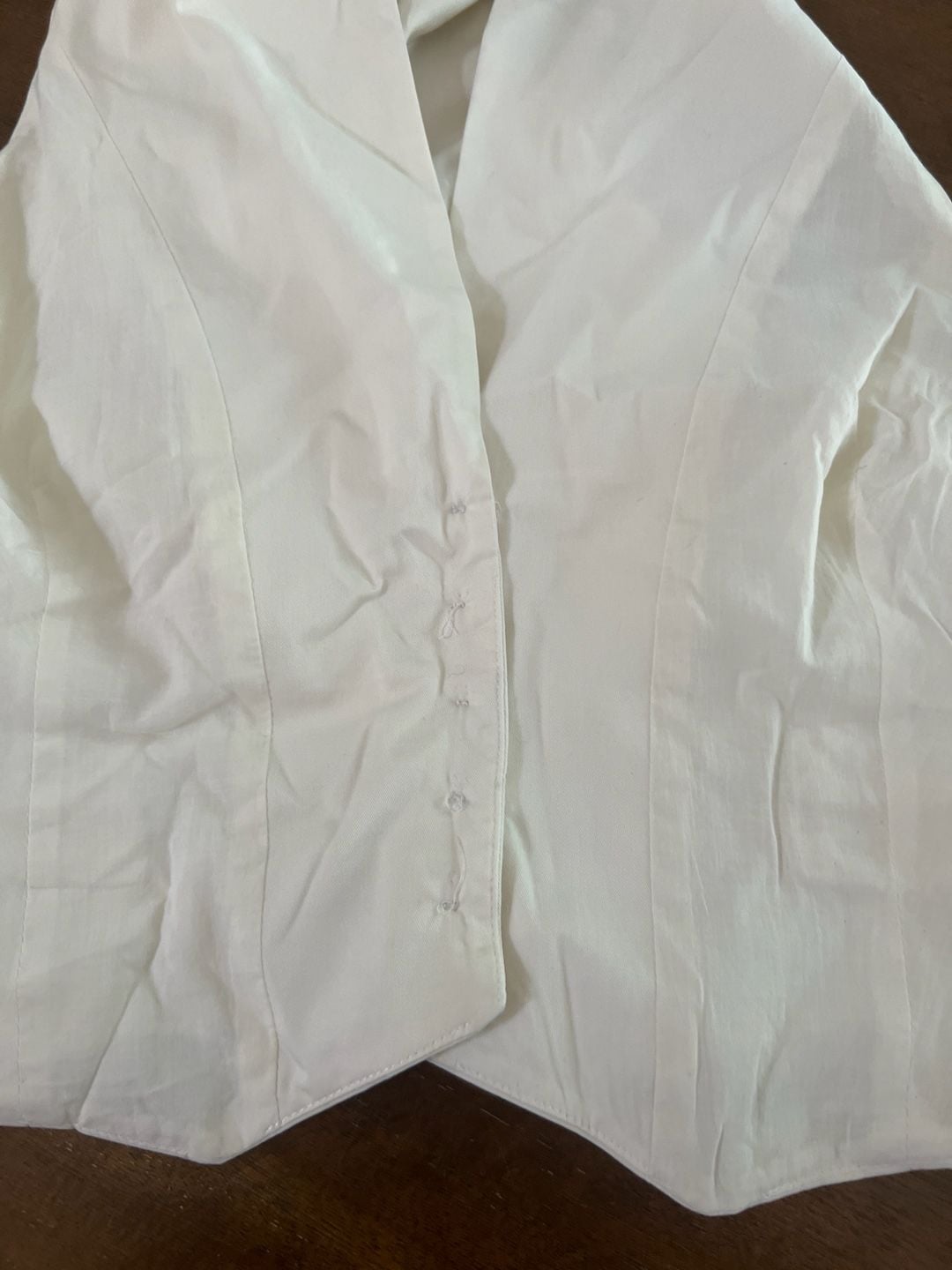 Twelfth Street by Cynthia Vincent Ivory Halter Neck Button-Up Vest 12