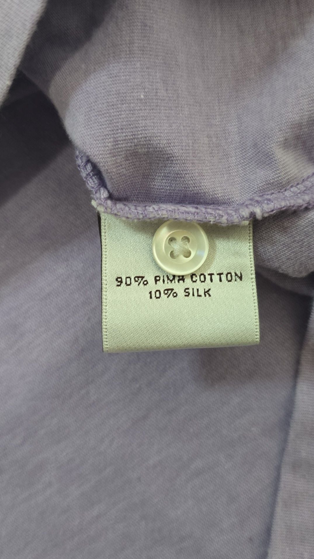 Peter Millar Crown Soft Lavender Pima Cotton Silk Polo Shirt XXL 4