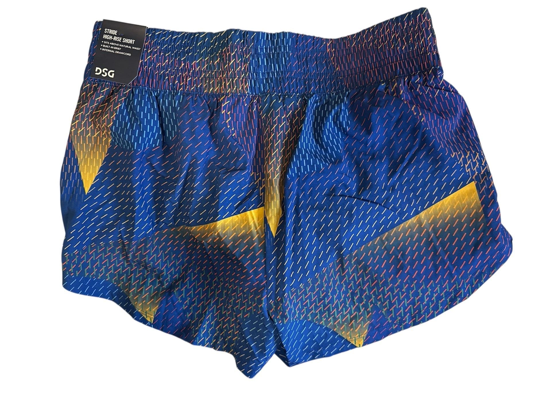DSG Women's High Rise Stride Short in On The Fence Cobalt 3