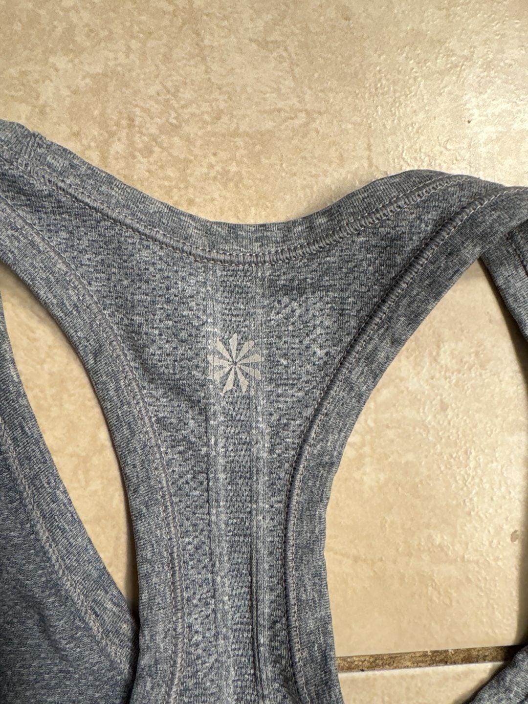 Athleta Fastest Track Tank Top Heather Grey Racerback Size Small 4