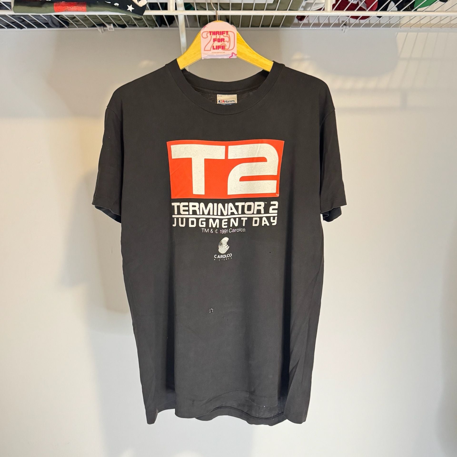 Vintage 1991 Terminator 2 Judgment Day T2 Movie Promo TShirt Single Stitch L 2
