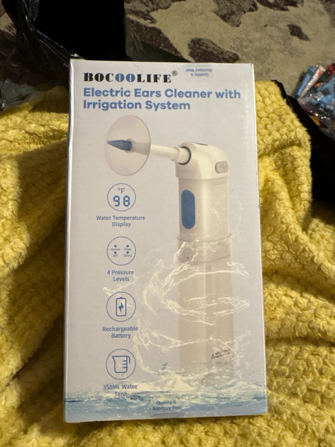 BOCOOLIFE Electric Ear Wax Removal Kit with Irrigation System and LED Water Temperature Display 1