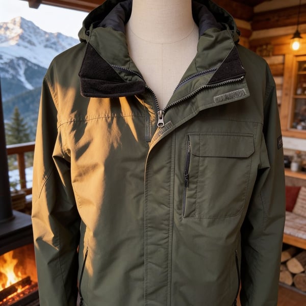 L.L. Bean Men's Green Storm Chaser 3-in-1 Insulated Winter Jacket Size Medium