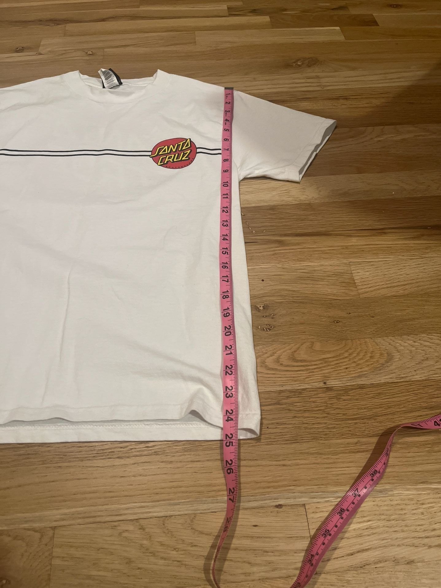 Santa Cruz Skateboards Classic Dot White T-Shirt Size Small 6