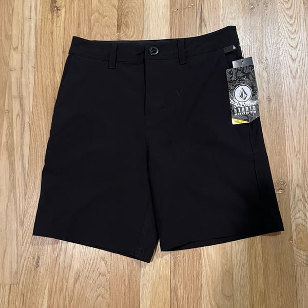 Volcom Youth Boys Frickin Cross Shred Static Hybrid Shorts Size 27 (14) Black