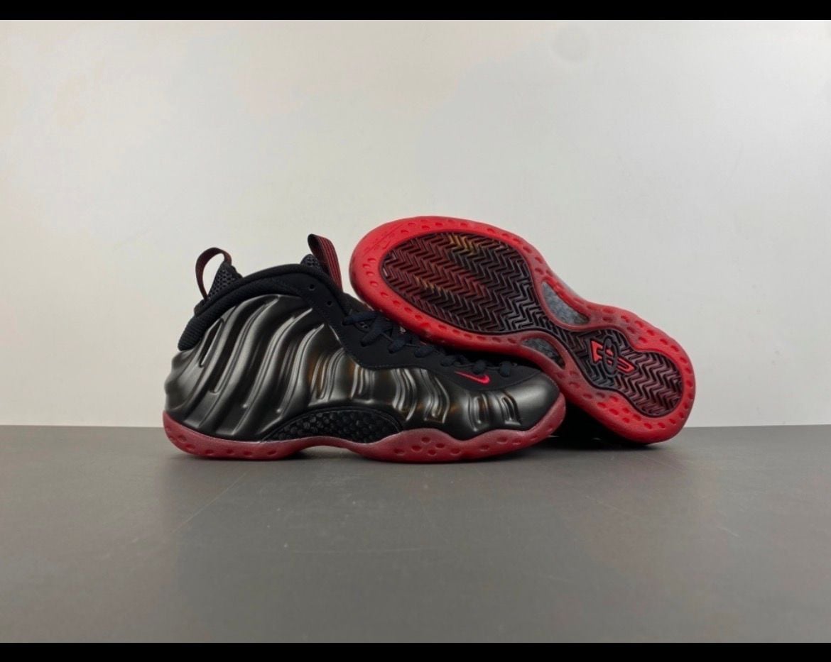 Nike Air Foamposite One Cough Drop Black Varsity Red IB2219-001 1