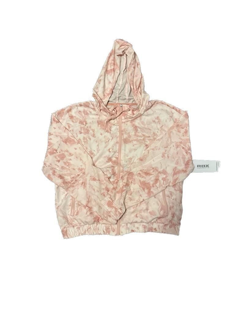 RBX Women's Tie Dye Full Zip Hooded Windbreaker Jacket - Style CR8109 2