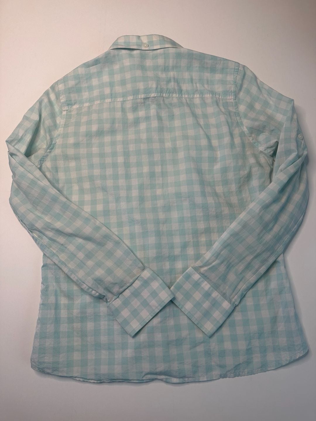 Patagonia Women's Long-Sleeved Brookgreen Gingham Shirt Organic Cotton Size 8 5