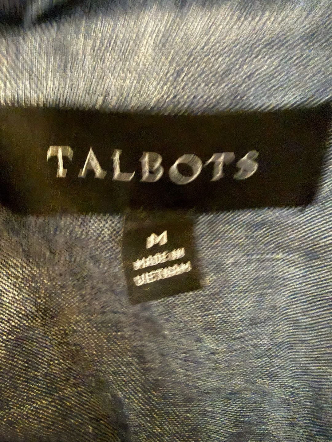 Talbots Denim Field Jacket with Zip and Snap Closure Size Medium 4