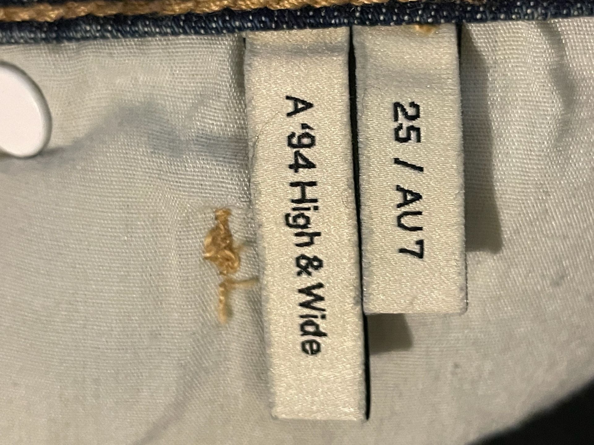 Abrand Jeans A '94 High & Wide Front Seam Wide Leg Jeans Sz 25 7