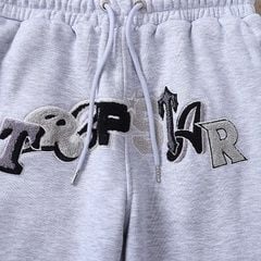 Trapstar It's a Secret Chenille Decoded Graphic Joggers - Heather Grey 10