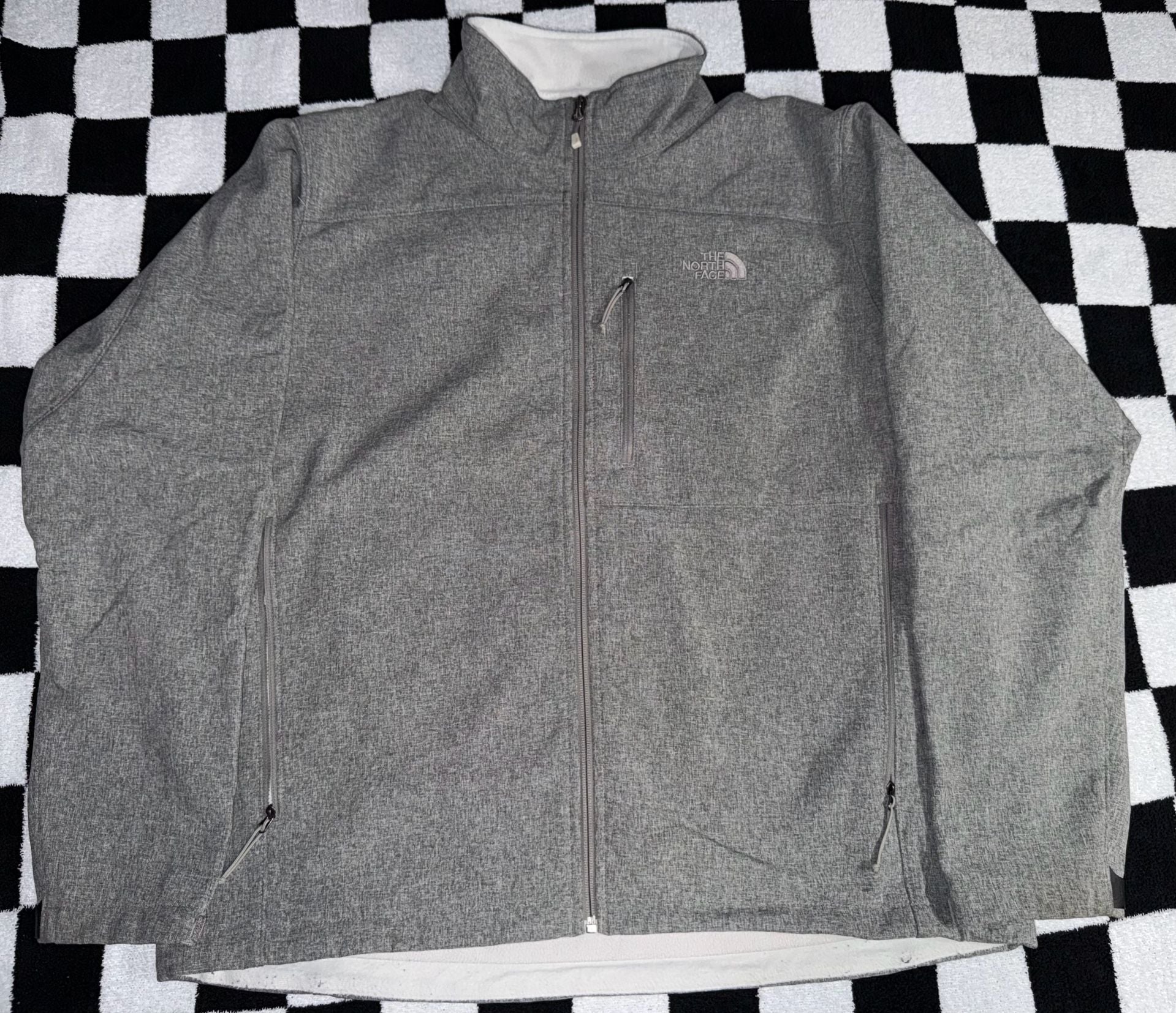The North Face Men's Apex Bionic Soft Shell Jacket Heather Grey XL 2