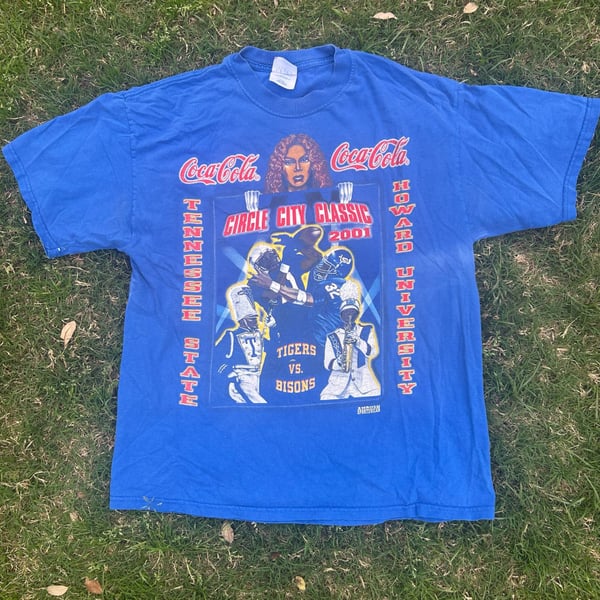 Vintage 2001 Coca-Cola HBCU Football Shirt Tennessee State vs Howard University