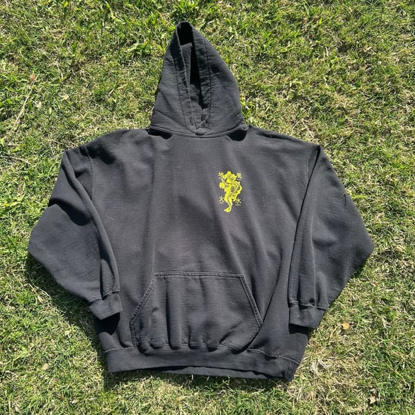 SCW Black Dragon Graphic Hoodie Earth Wind Fire Water Elements