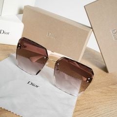 Dior Women's Rimless Square Beveled Edge Sunglasses with Gradient Lenses 2