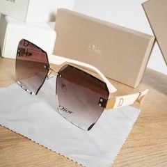 Dior Women's Rimless Square Beveled Edge Sunglasses with Gradient Lenses 3