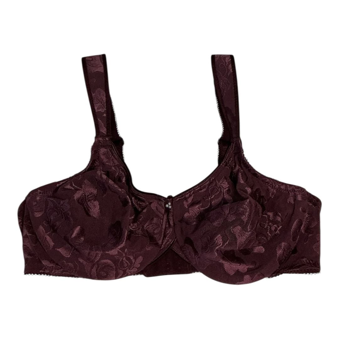 💟Wacoal Awareness Full Figure Seamless Underwire Bra 85567 Wine Tasting US 36C 2
