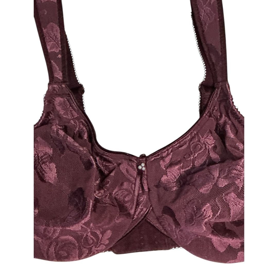 💟Wacoal Awareness Full Figure Seamless Underwire Bra 85567 Wine Tasting US 36C 3
