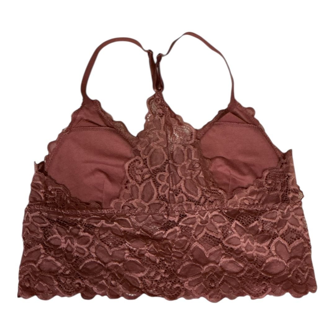 💟True Set of 2 Lace Racerback Bralettes in Burgundy and White 3