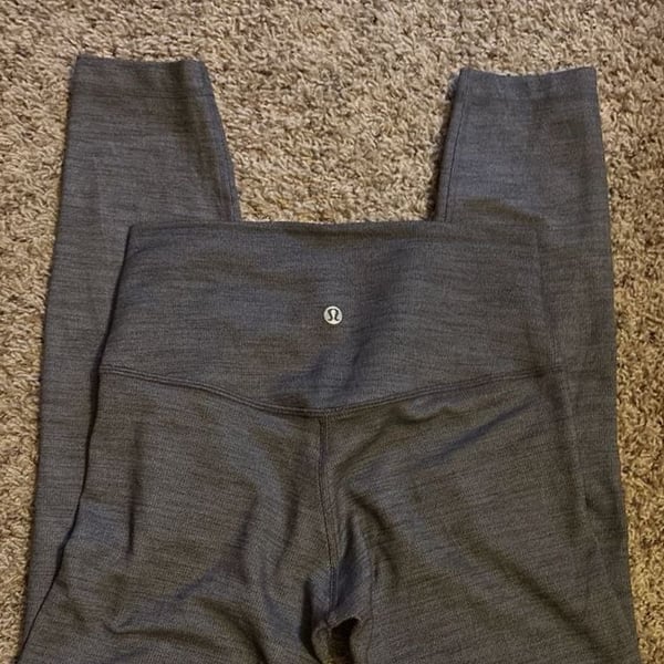 Lululemon Align High-Rise Pant 28” Mini Herringbone Heathered Slate Black with tag sz 4
