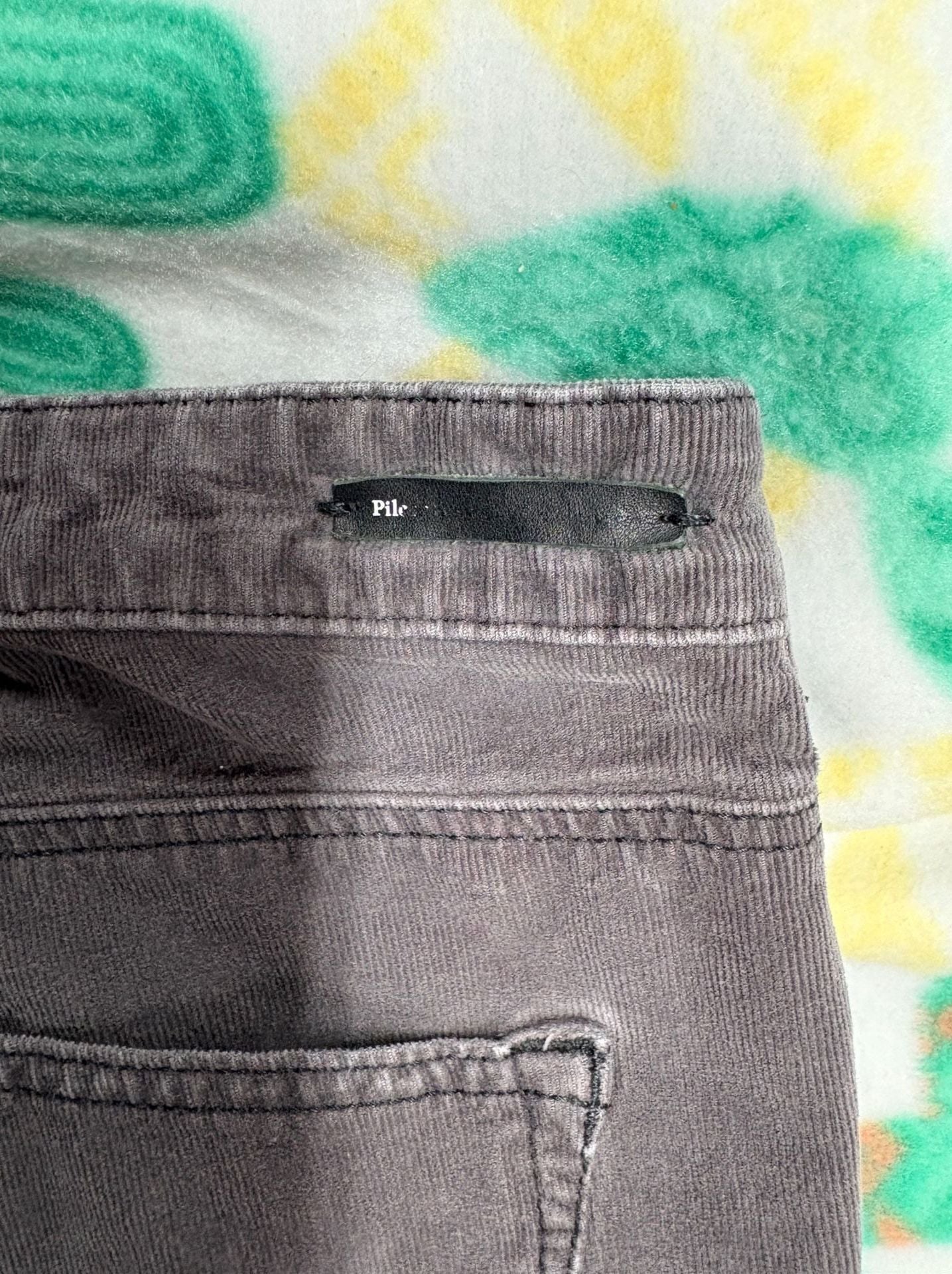 Pilcro and the Letterpress Serif Corduroy Pants Gray Size 30 6