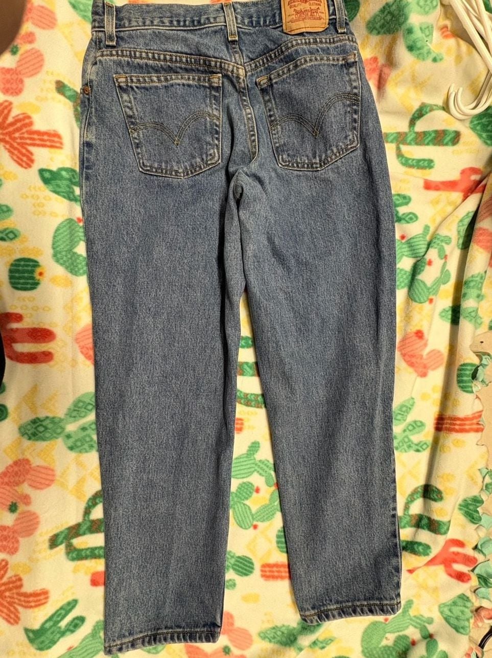 Levi's 550 Relaxed Tapered Leg Blue Denim Jeans Size 12S 7