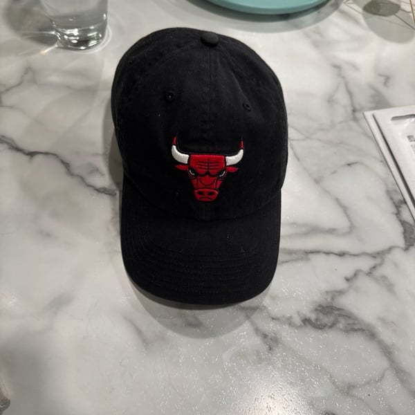 Vintage Nike Chicago Bulls Embroidered Baseball Hat Black Strapback Cap