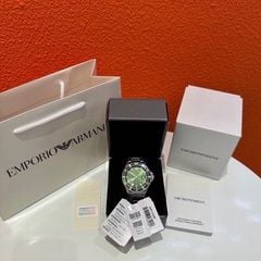 Emporio Armani AR11338 World Explorer Green Dial Stainless Steel Men's Watch 3