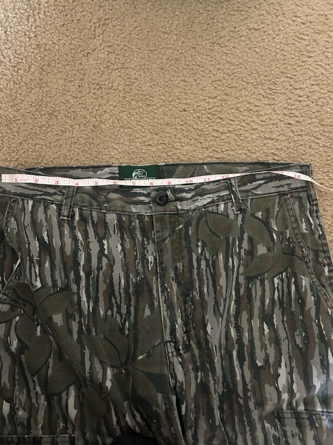 Vintage Bass Pro Shops Realtree Bark Camo Cargo Hunting Pants 12