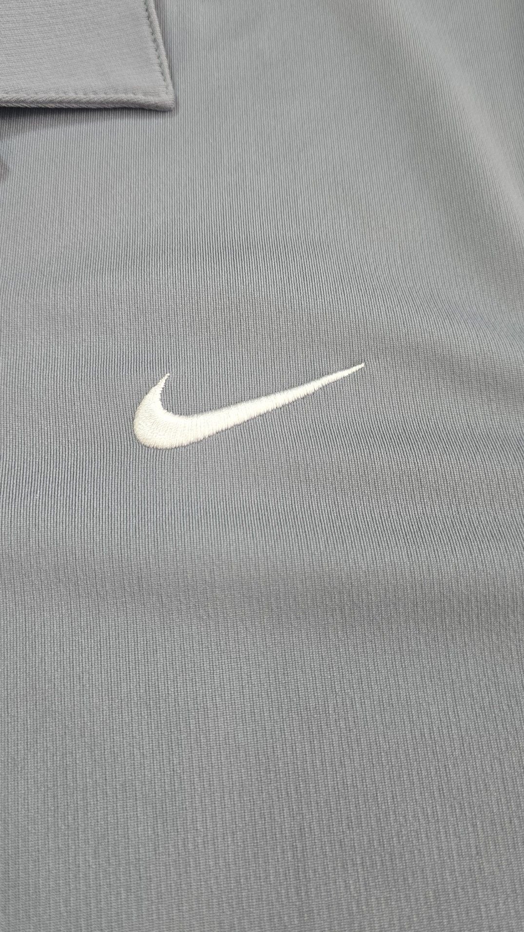 Nike Men's Dri-FIT Solid Logo Golf Polo Shirt Gray Size Large 4