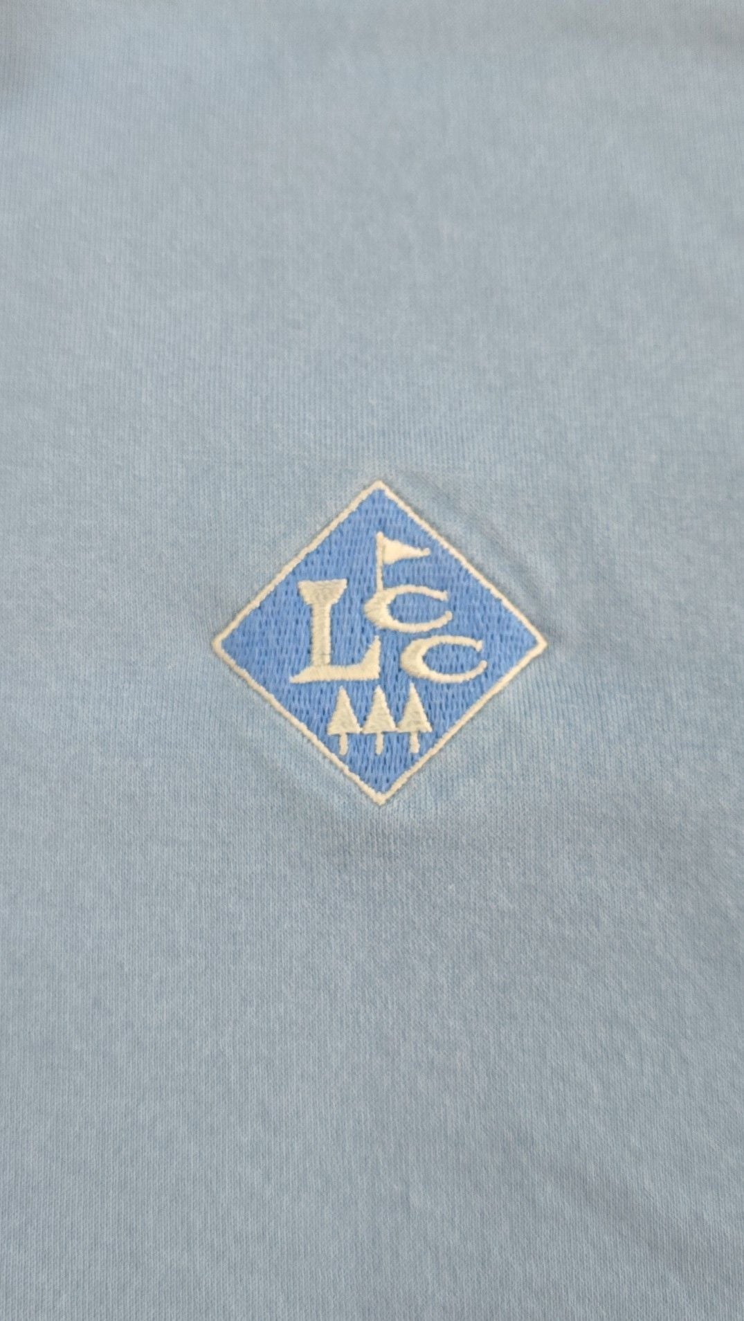 Fairway & Greene Men's Size L 100% Mercerized Cotton Polo Shirt Blue LCC Logo 5