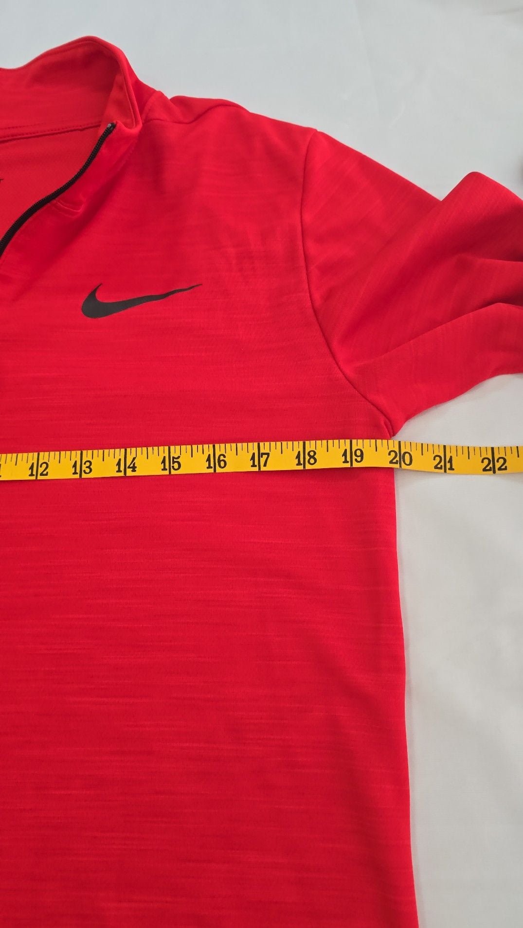 Nike Men's AR3716-657 Dry Fit Quarter-Zip Running Top Red 6